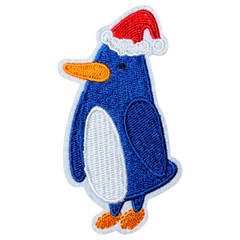 Weihnachts-Pinguin-Winter-Emblem-Aufnäher zum Aufbügeln