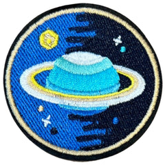 Planet Planet Ring-Emblem-Aufnäher zum Aufbügeln