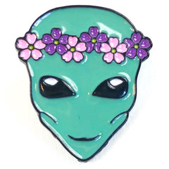 Alien Alien Kopf Emaille Pin