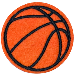 Basketball-Ball-Emblem-Aufnäher zum Aufbügeln