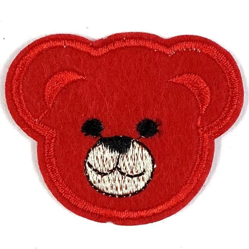 Teddy Beer Strijk Embleem Patch Rood