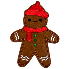 Tough Tough Pop Lebkuchenmann, Lebkuchenmann, Weihnachts-Emblem-Aufnäher zum Aufbügeln