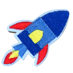 Raketen-Emblem-Aufnäher zum Aufbügeln
