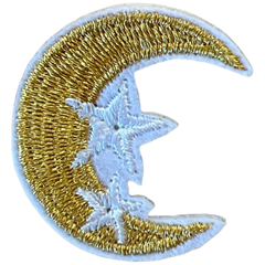 Mond-Stern-Emblem-Aufnäher zum Aufbügeln