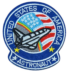 Aufnäher mit Astronauten-Emblem und Space Shuttle der Vereinigten Staaten von Amerika zum Aufbügeln
