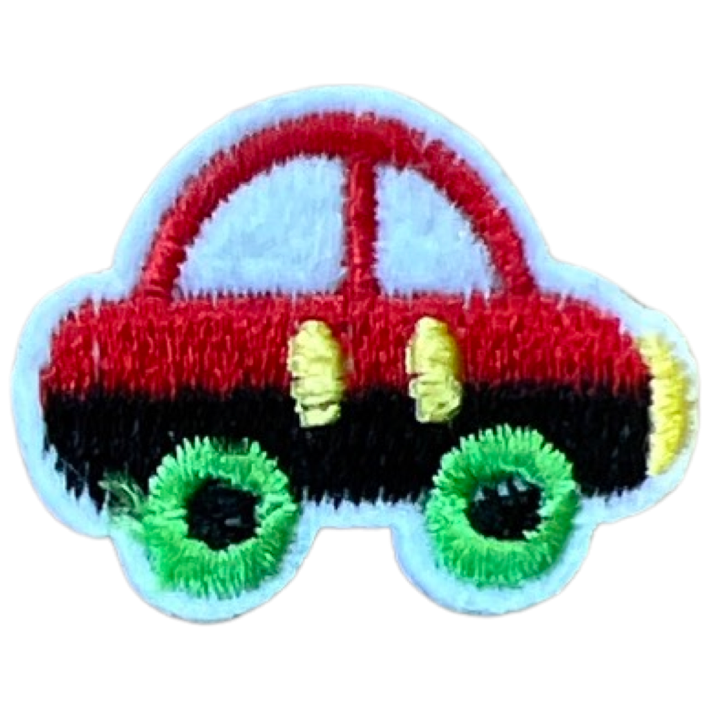 Auto Autootje Strijk Embleem Patch Rood