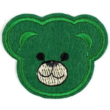 Teddy Beer Strijk Embleem Patch Donker Groen