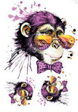 Aap Chimpansee Crazy Monkey Strijk Applicatie 