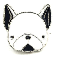 Hund Englische Französische Bulldogge Emaille Pin