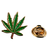 Cannabis Hennep Wiet Weed Marihuana Emaille Pin