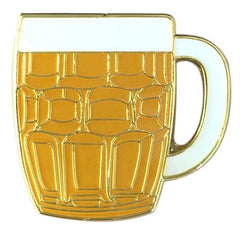 Bier Bierglas Bierkrug Pils Schaum Kragen Emaille Pin