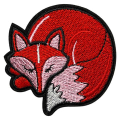 Fuchs-Emblem-Aufnäher zum Aufbügeln, Rot, Rosa