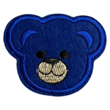 Teddy Beer Strijk Embleem Patch Donker Blauw