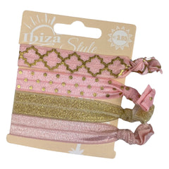 Haargummi im Ibiza-Stil, Roségold