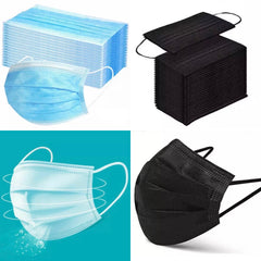 Mundkappen Weiß / Blau oder Schwarz