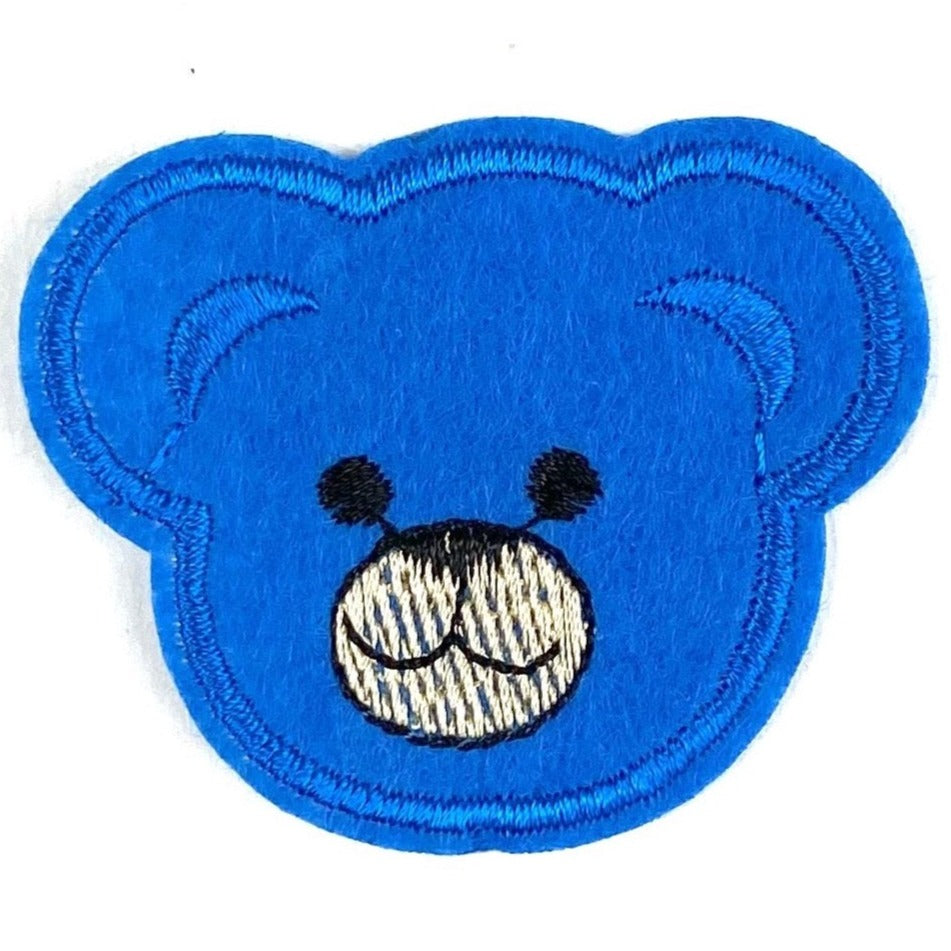 Teddy Beer Strijk Embleem Patch Blauw