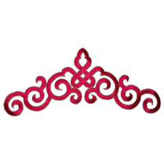 Cosplay-Pailletten, venezianische Spitze, zum Aufbügeln, Aufnäher, Rosa