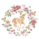 Hert Ree Bambi Bloemen Strijk Applicatie