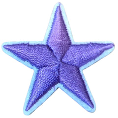 Stern-Sternchen-Emblem-Aufnäher zum Aufbügeln, Flieder