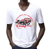 Formule 1 Grand Prix No 1 Champion Racing Team Strijk Applicatie Large o peen wit t-shirt