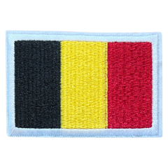 Aufnäher mit belgischer Flagge, Belgien, zum Aufbügeln