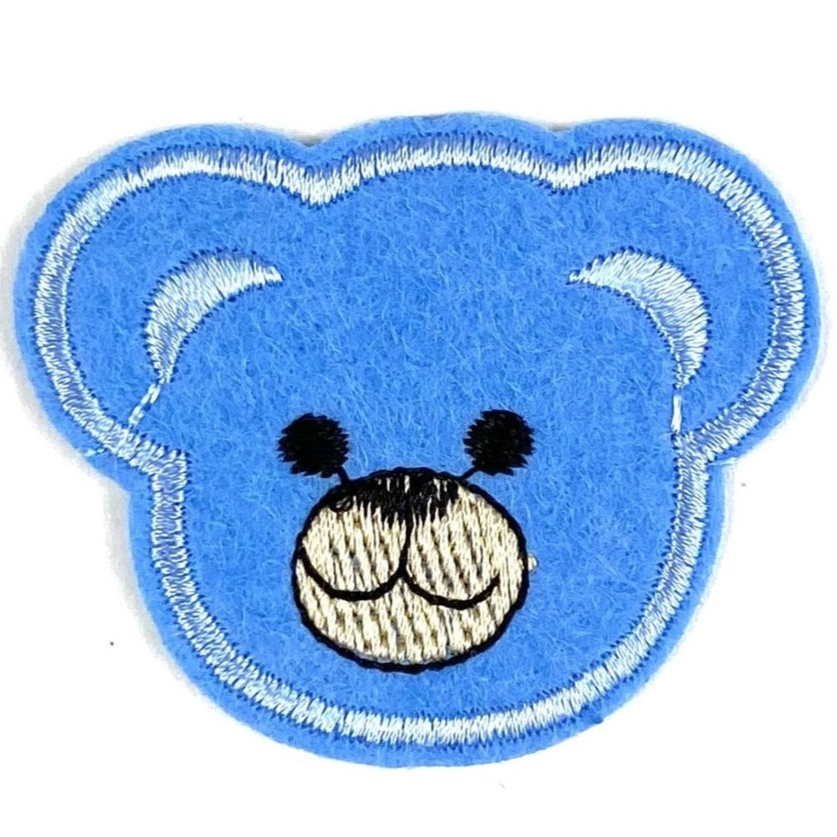 Teddy Beer Strijk Embleem Patch Licht Blauw