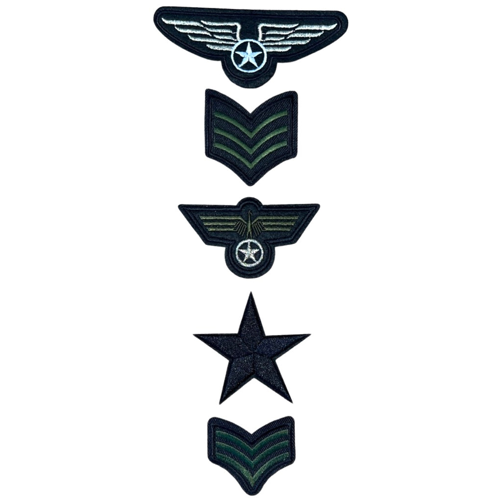 Army Military Airforce Strijk Embleem Patch Set