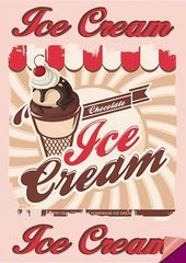 Eiscreme-Werbung, Bügelanwendung