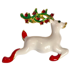 Weihnachten Rentier Rudolph Red Noses Rentier Brosche Dekorative Anstecknadel