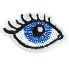 Augen-Iris-Wimpern-Emblem-Aufnäher zum Aufbügeln