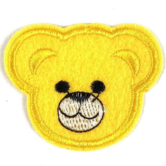 Bär Bären Teddy Eisen auf Emblem Patch Gelb