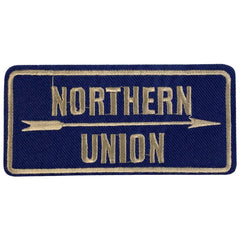 Northern Union Text-Emblem-Aufnäher aus Denim zum Aufbügeln