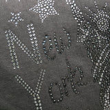 Close-Up van het Grey Rhinestone Lady Liberty New York City Sierkussen