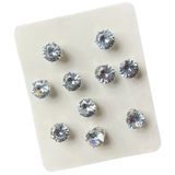 Pin Brosche Stitch Pin Buttons Strass Diamant Set 10 Stk