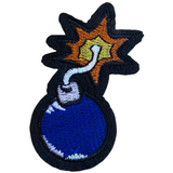 Bom Strijk Embleem Patch Blauw