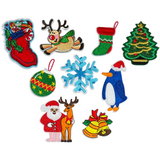 Kerst Christmas Winter Strijk Embleem Patch Set