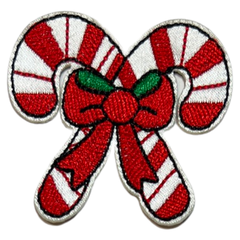 Weihnachts-Zuckerstangen-Emblem zum Aufbügeln, S
