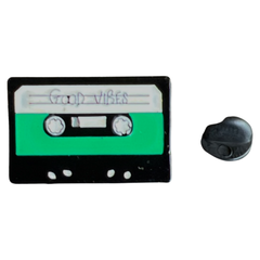 Kassettenband Kassettendeck Tape Emaille Pin