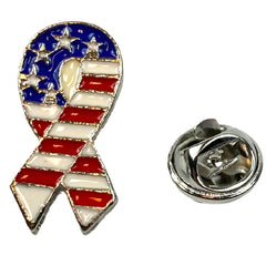 USA Amerika Freiheit Pfirsichband Emaille Pin