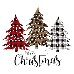 Weihnachts-Weihnachtsbäume, frohe Weihnachten, zum Aufbügeln
