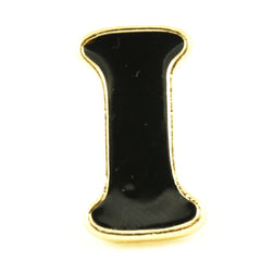 Schwarzer Buchstabe I Emaille Pin